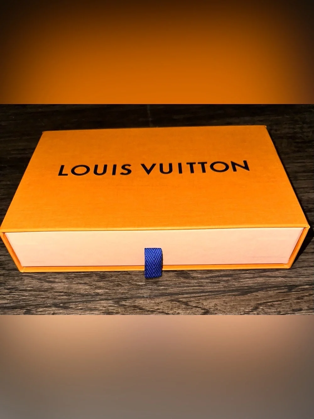 Louis Vuitton Orange Box with Blue Pull Tab